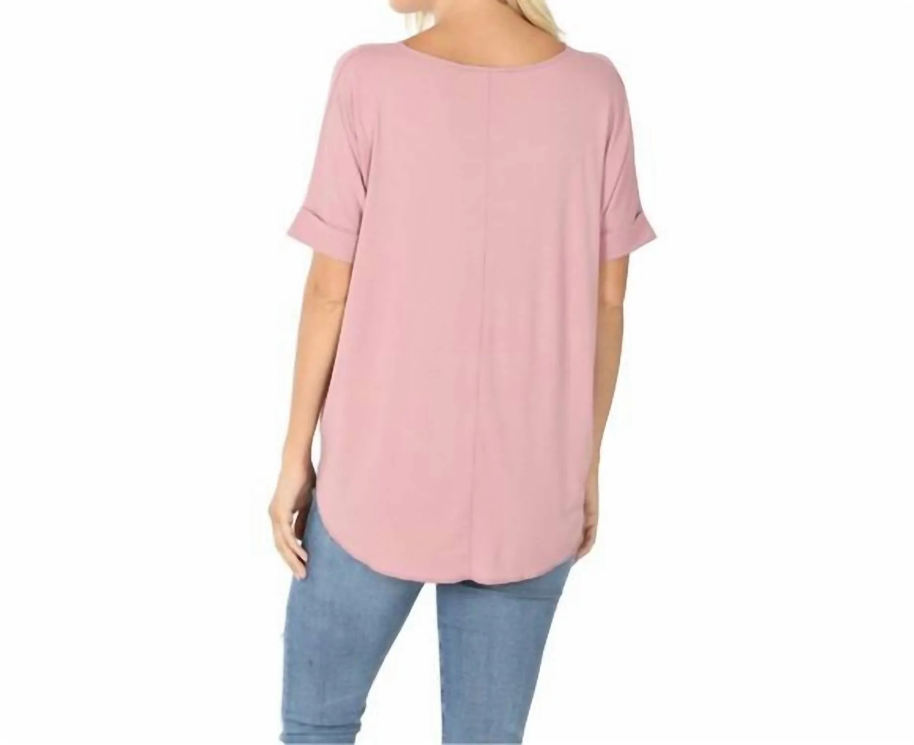 42Pops - Crepe Layered Draped Front Top