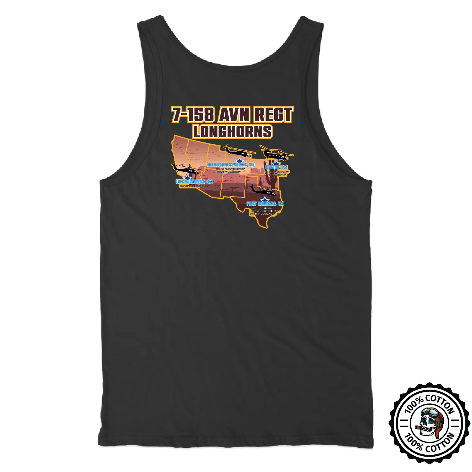 7-158 GSAB "Longhorns" Tank Tops