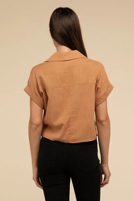 Always a Delight Linen Top