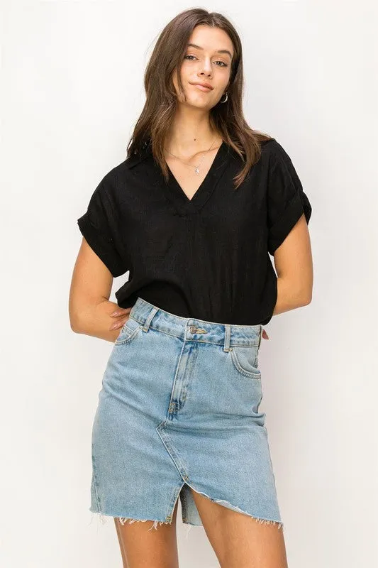 Always a Delight Linen Top