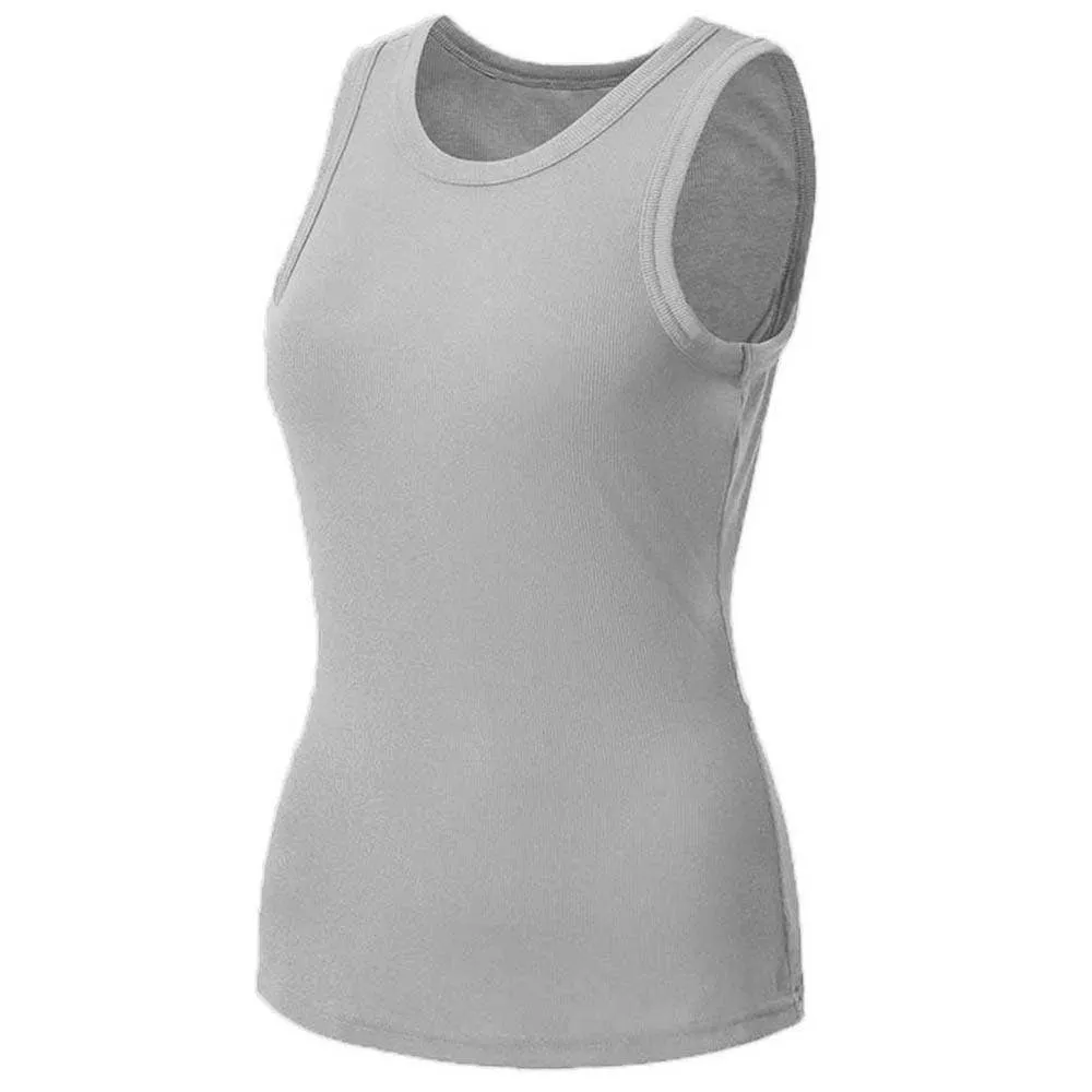 Basic Ribbed Stretch Slim Fit Tank