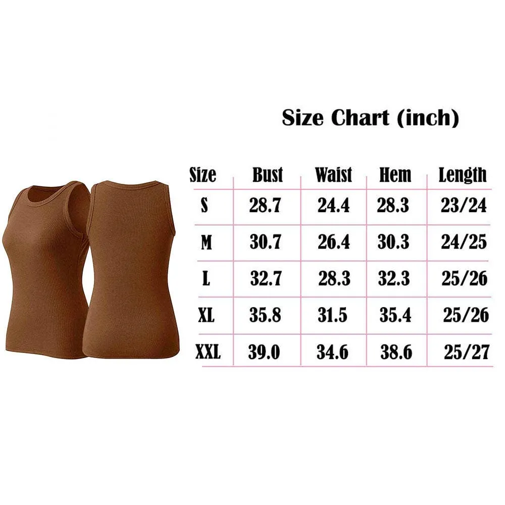 Basic Ribbed Stretch Slim Fit Tank