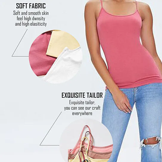 BerryBetty - 3-Pack: Mystery Deal: Women's Stretchy Camisole Spaghetti Strap Tank Top
