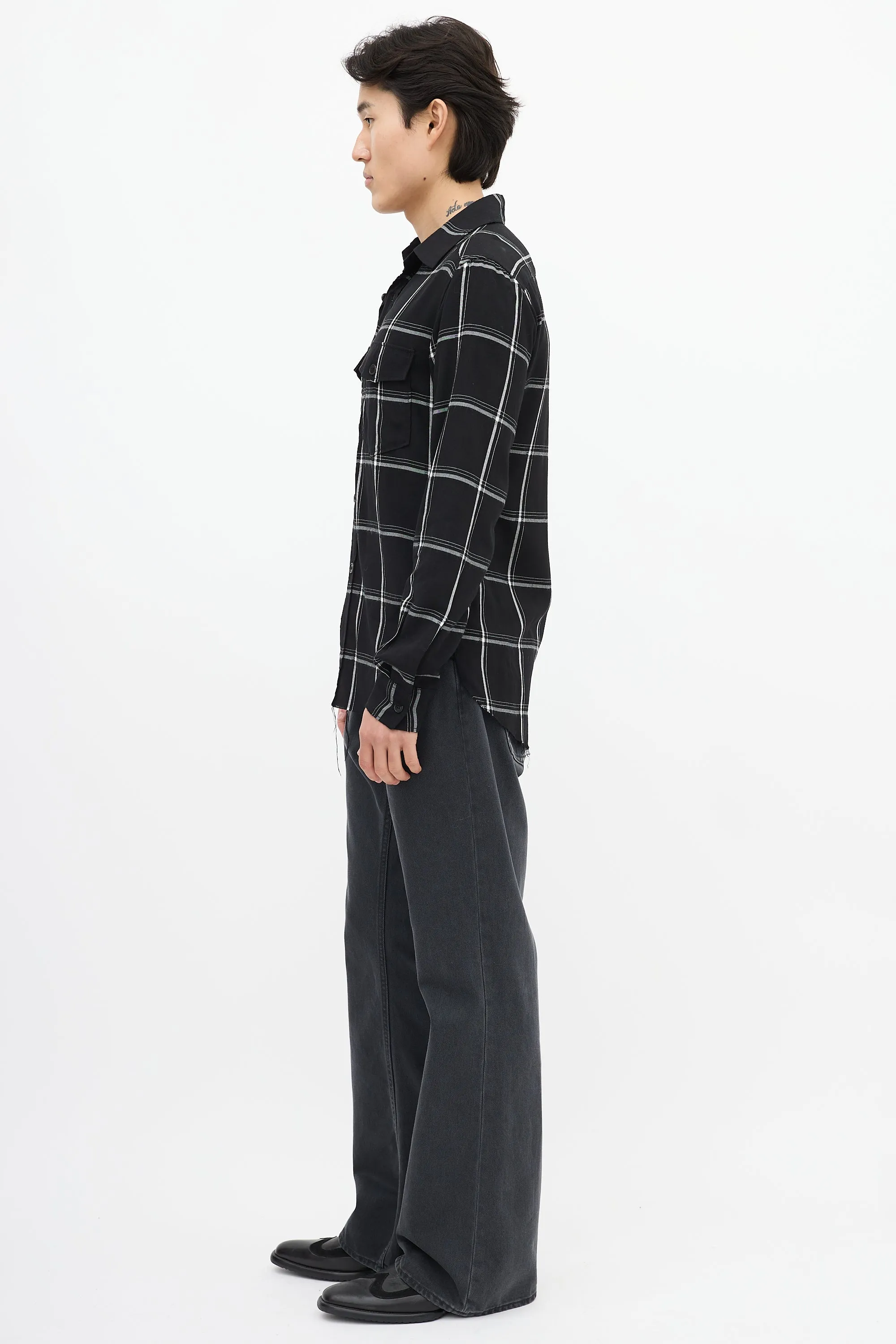 Black & White Checkered Shirt