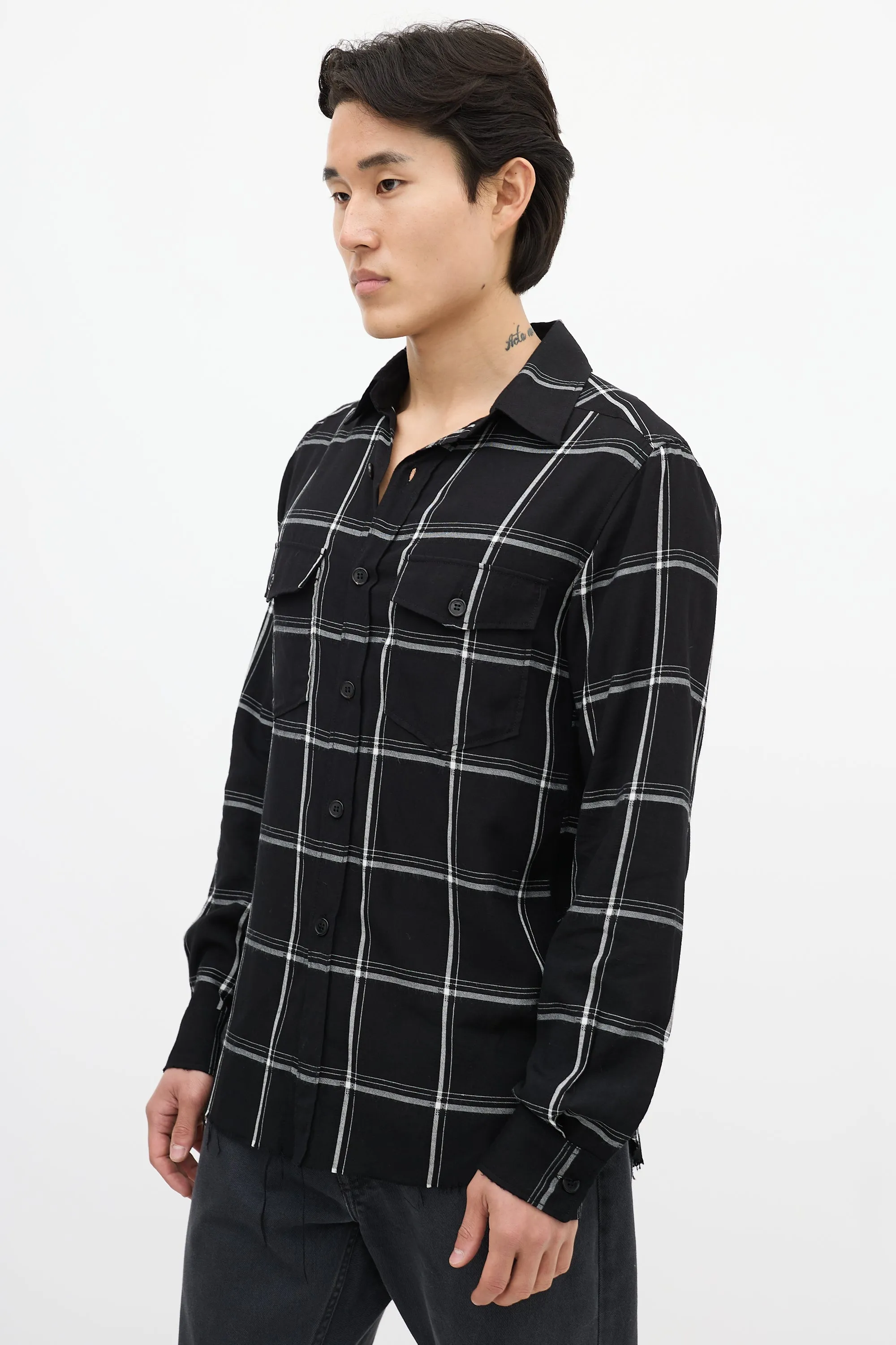 Black & White Checkered Shirt