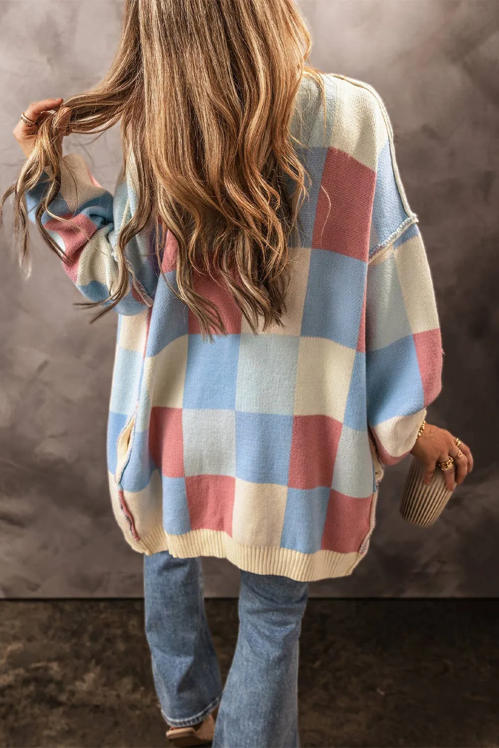 Checkered Cardigan