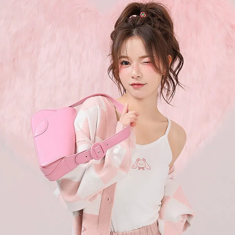 Kawaii Soft Girl Style Cartoon Deer Embroidered Tank Top