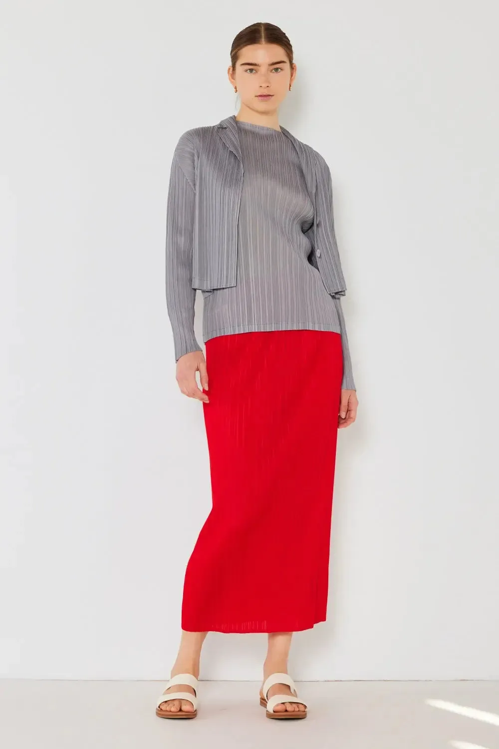 Marina West Swim - Pleated Cropped - Button Up Shirt
