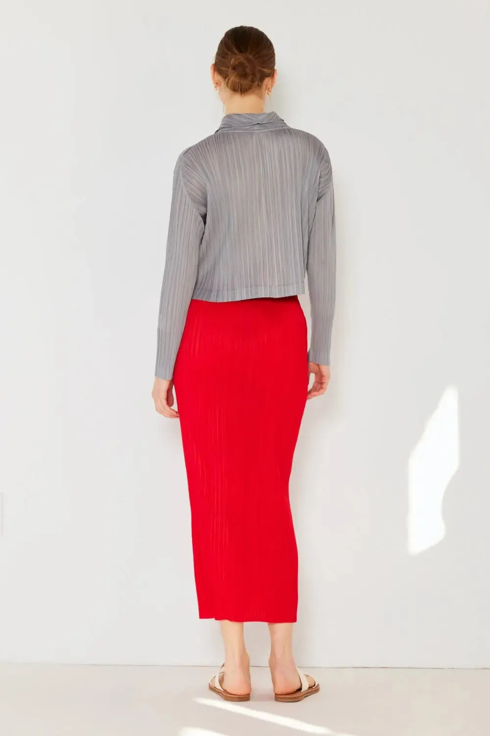 Marina West Swim - Pleated Cropped - Button Up Shirt