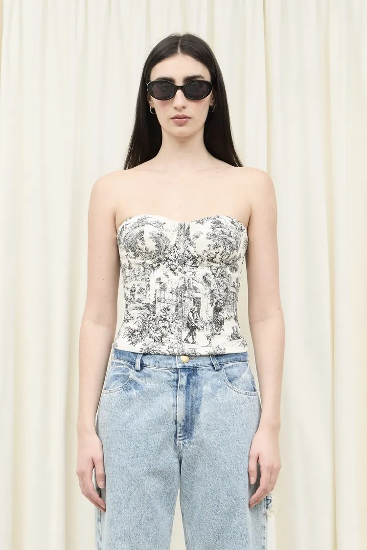 Roxanne Toile Corset Top