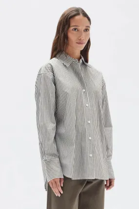 SIGNATURE POPLIN SHIRT | SPRUCE/WHITE