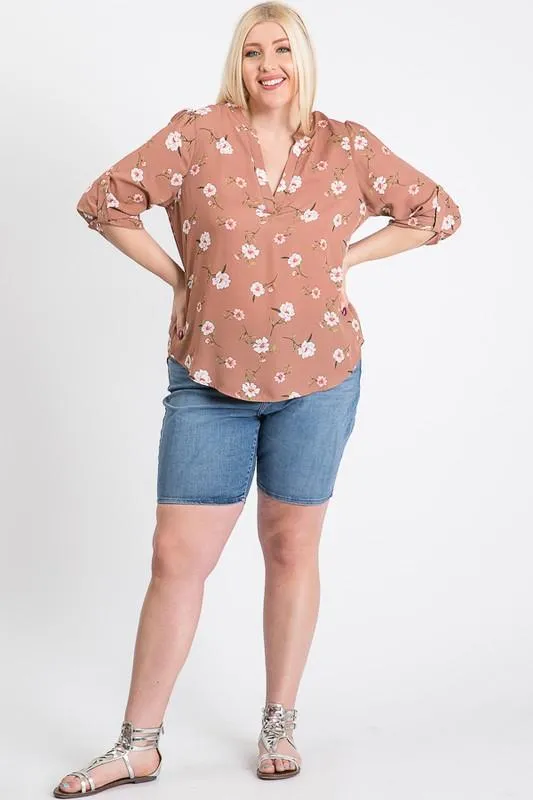 V-Neck Floral Top