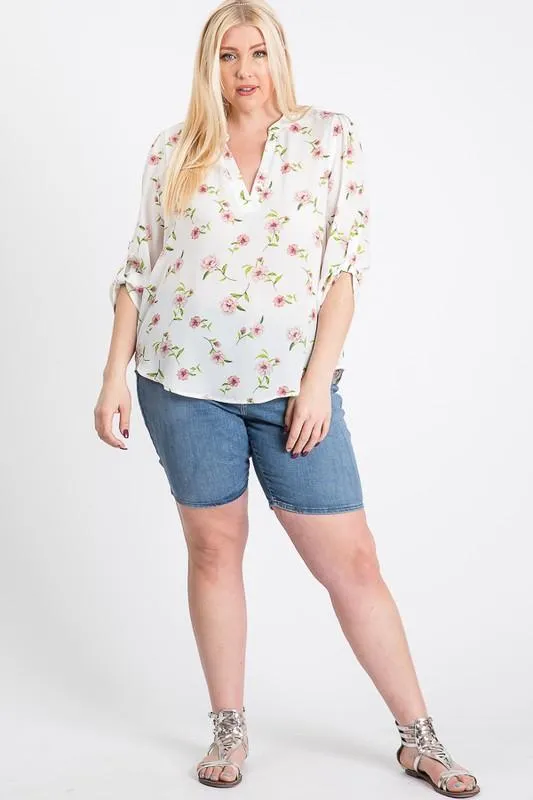 V-Neck Floral Top