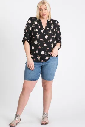 V-Neck Floral Top