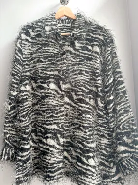 Zebra Button Up