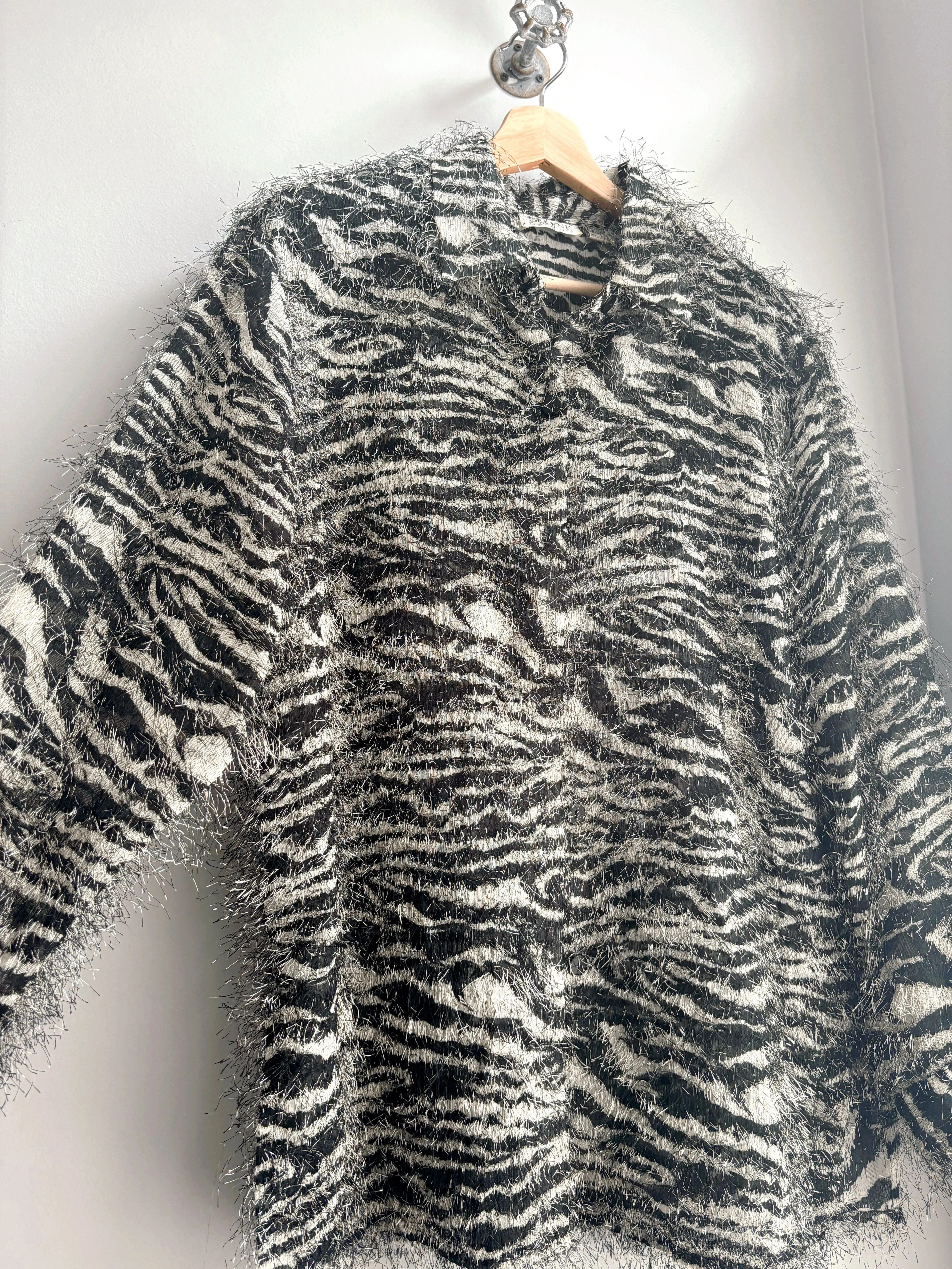 Zebra Button Up