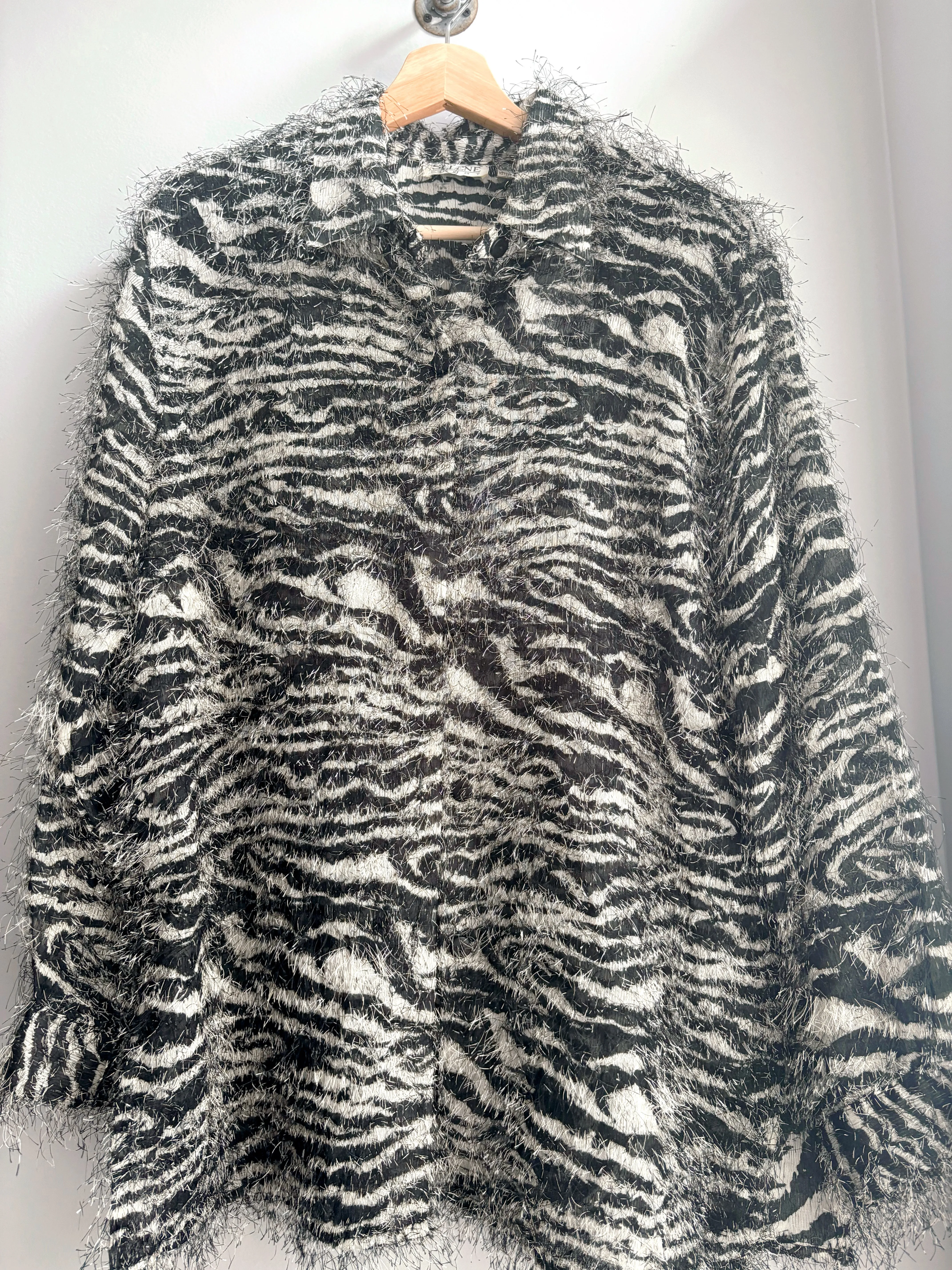 Zebra Button Up